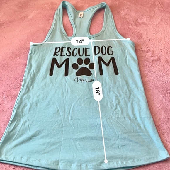 Next Level Rescue Dog Mom Tank Top Shirt - Picture 6 of 6
